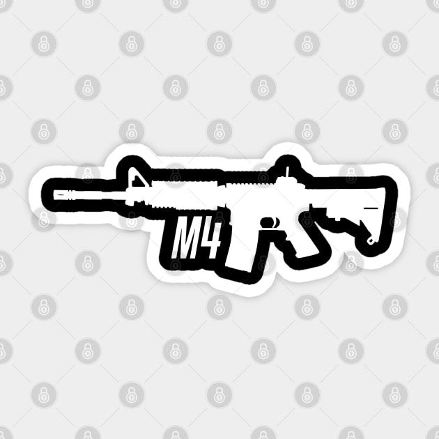 M4 Carbine Sticker by GreenGuyTeesStore